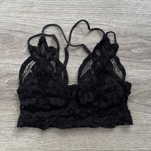 Free People Black Bralette